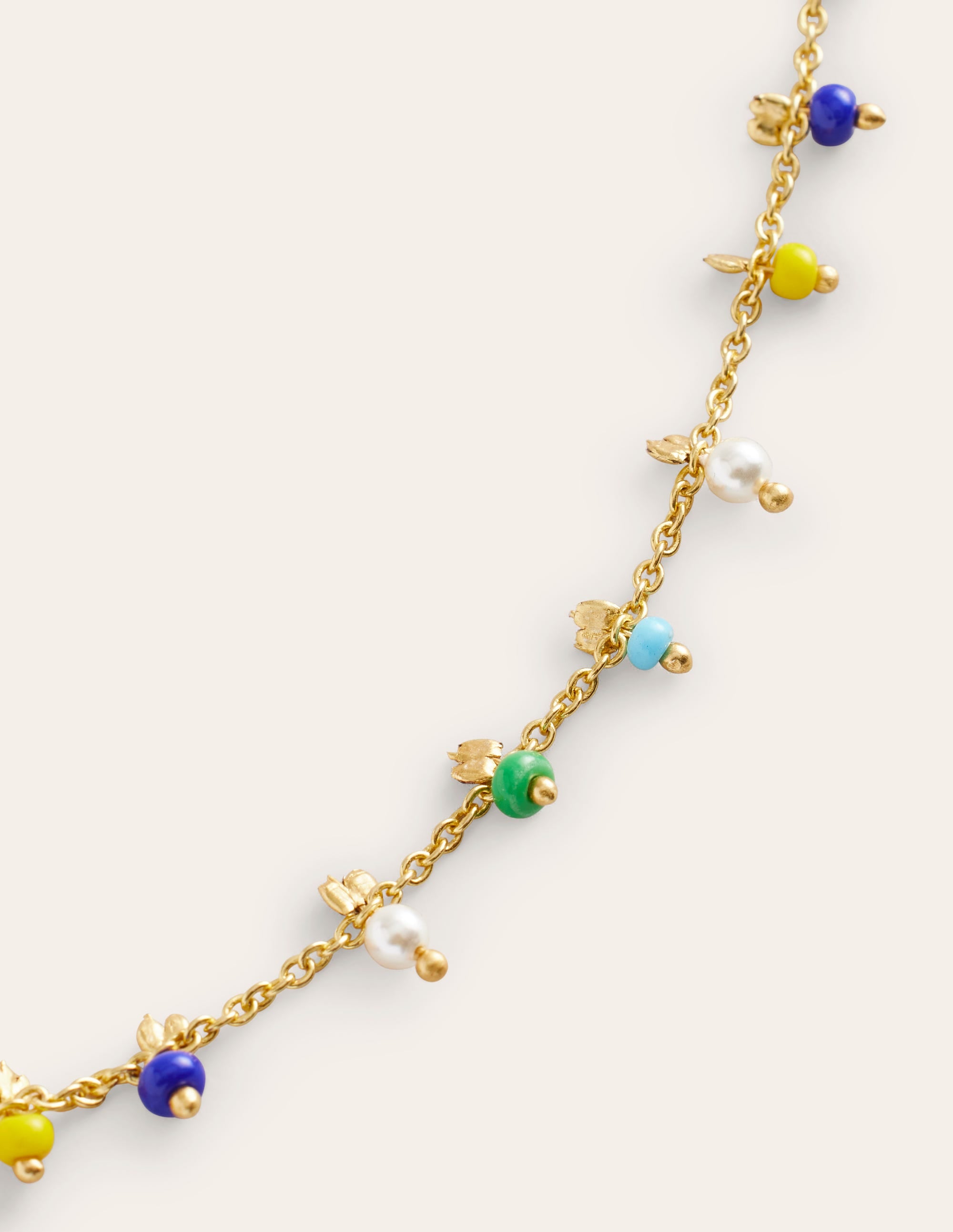 Layering Disc Necklace-Blue Multi - Image 3