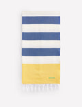Hammam Towel-Mimosa Yellow and Bright Blue