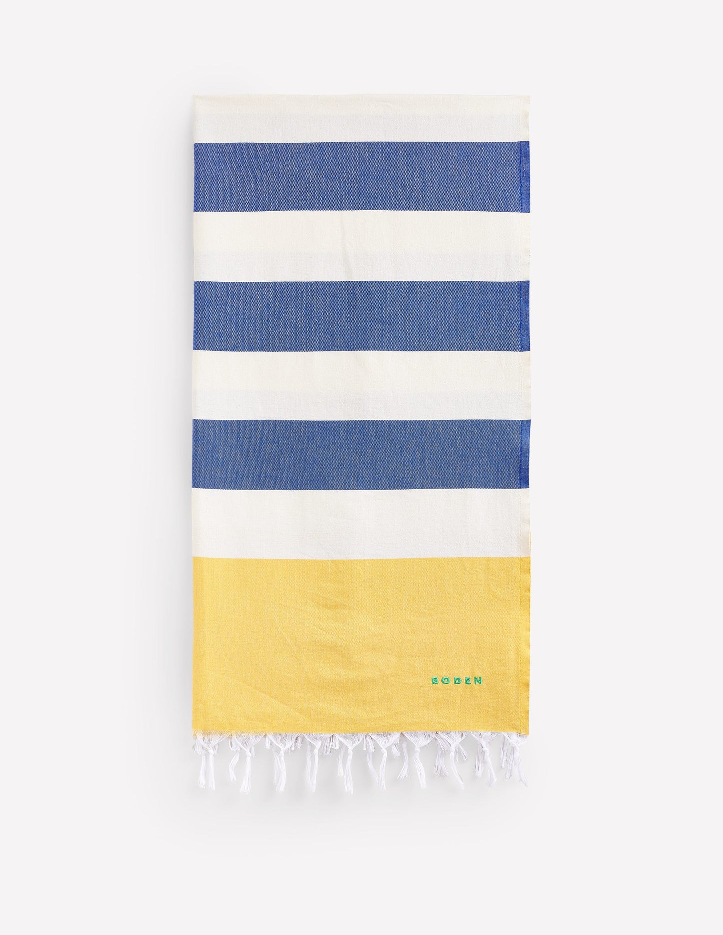 Hammam Towel-Mimosa Yellow and Bright Blue