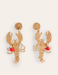 Metal Cut-Out Earrings-Lobster
