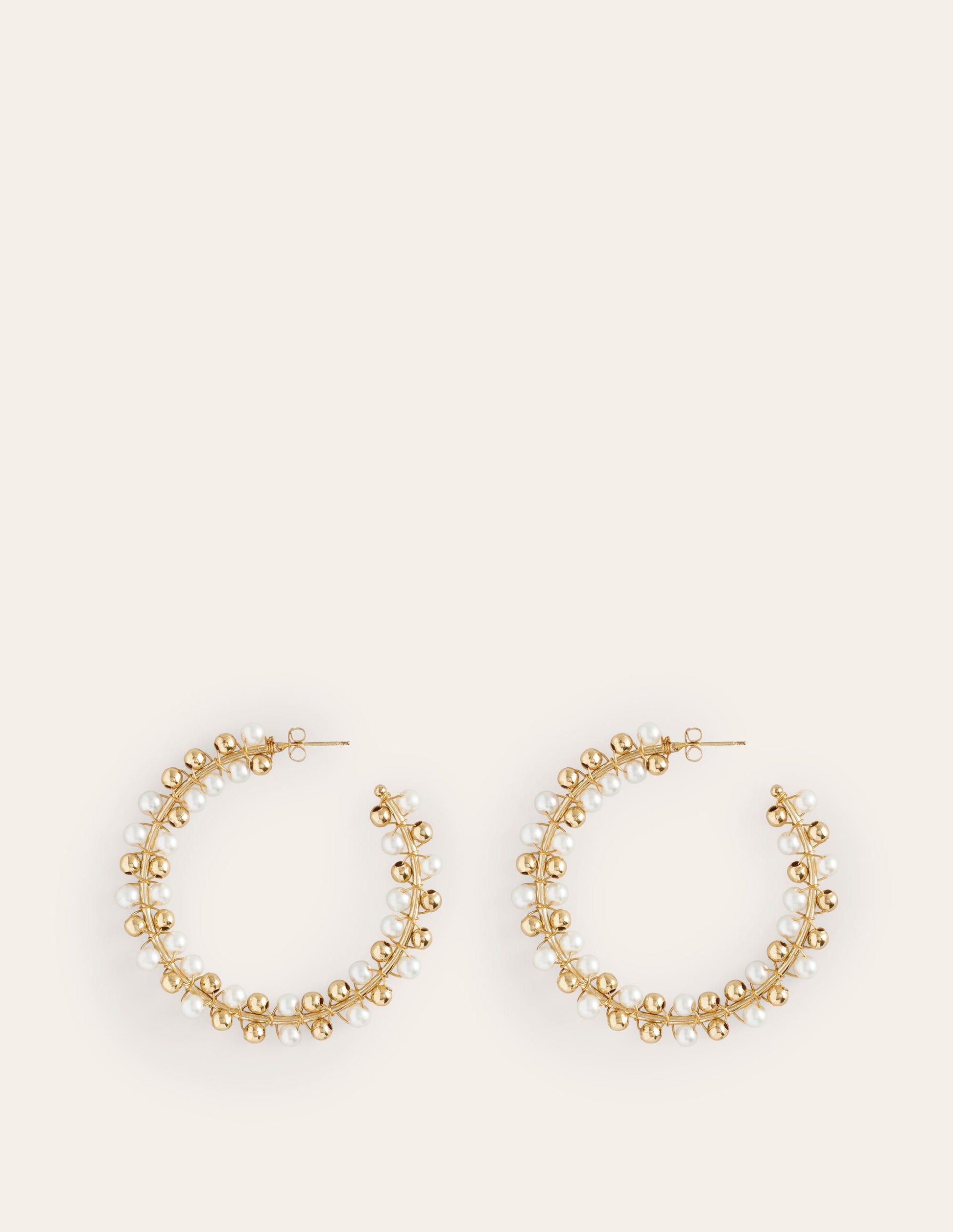 Beaded Hoops-Gold-2