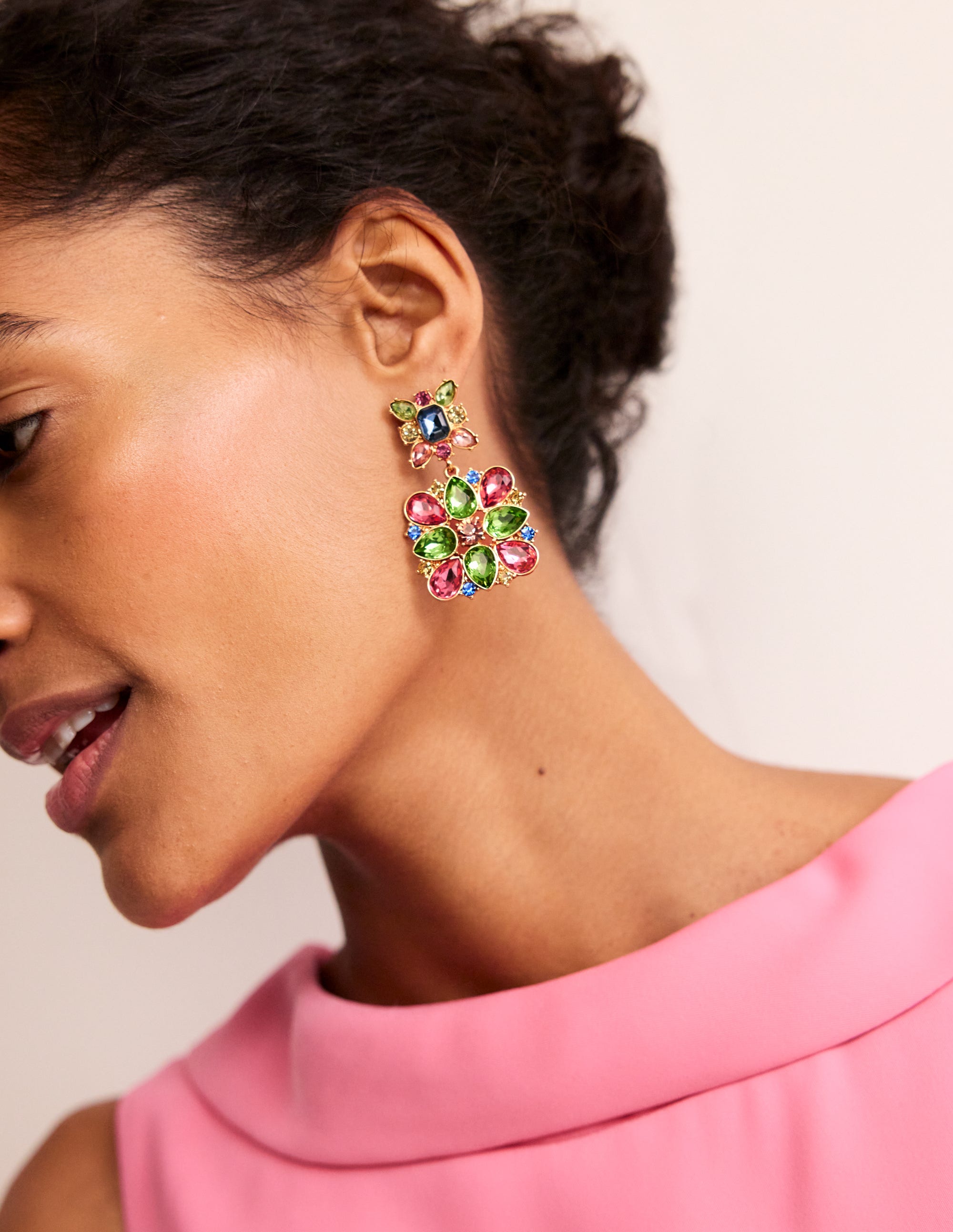 Jewel Mega Earrings-Multi - Image 2