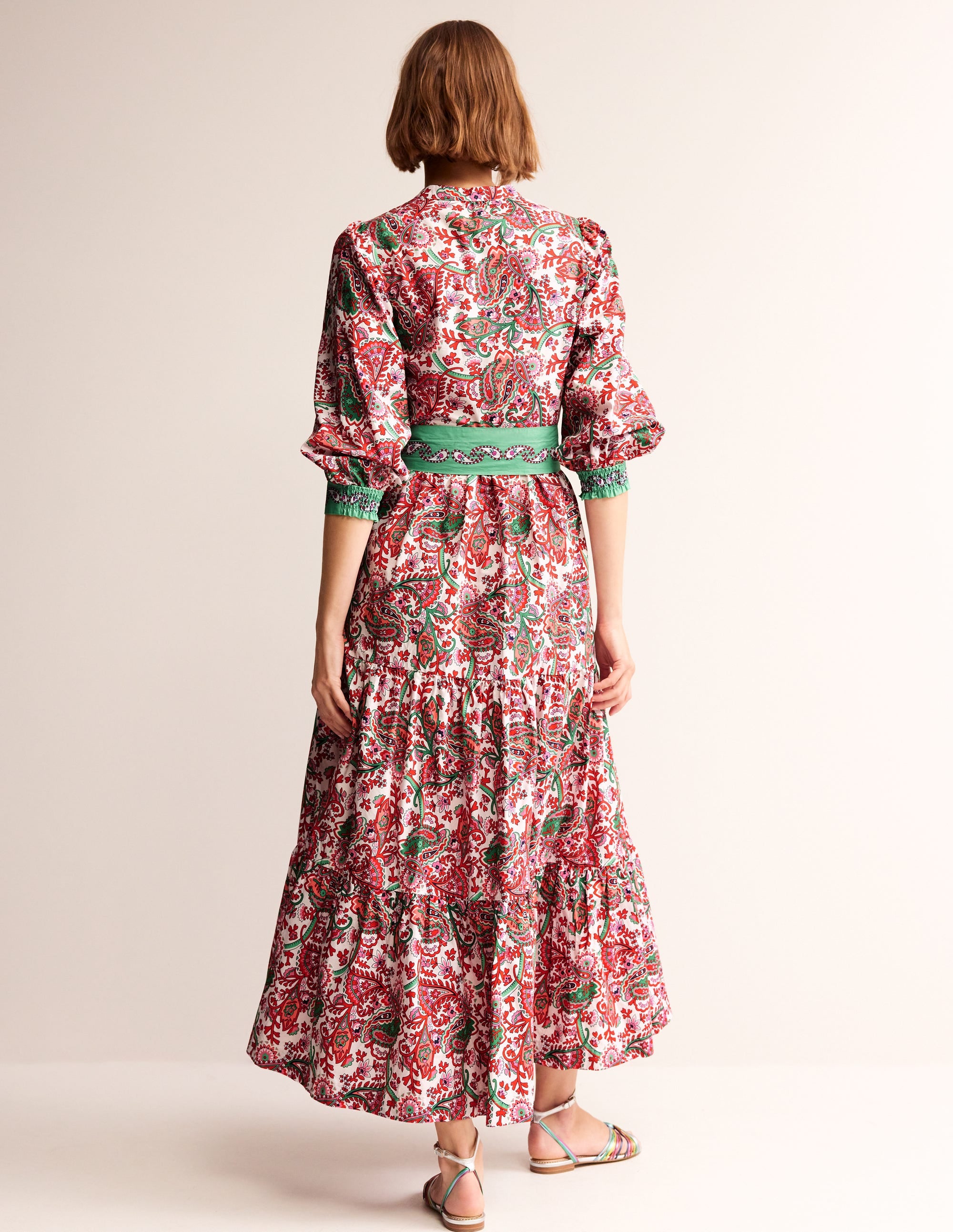 Alba Tiered Cotton Maxi Dress-Multi, Fantastical - Image 4