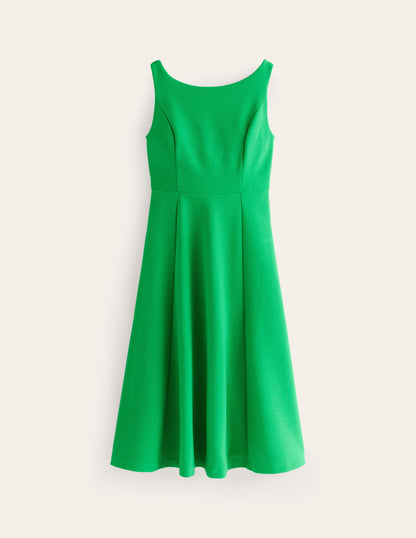Scarlet Ottoman Ponte Dress-Bright Green-6