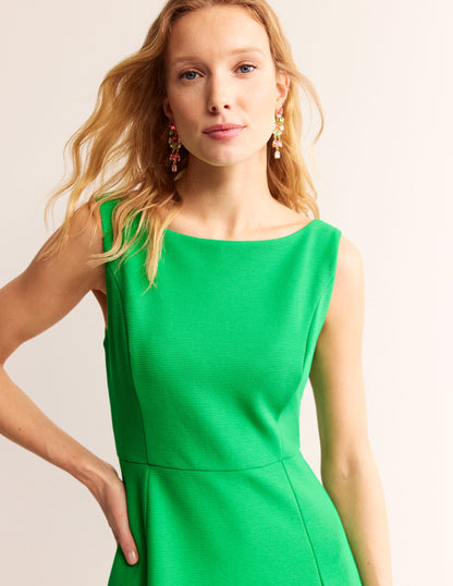 Scarlet Ottoman Ponte Dress-Bright Green-1