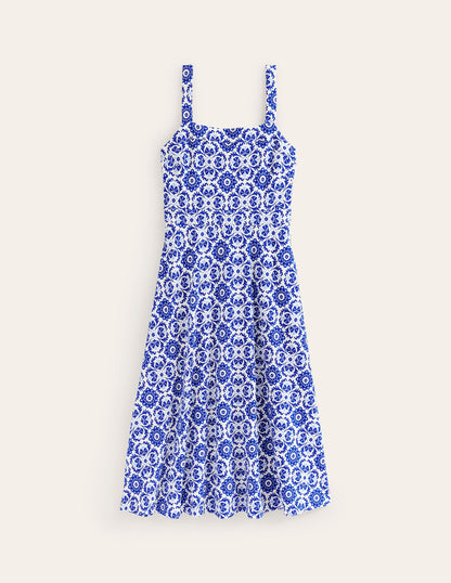 Bridget Ponte Midi Dress-Surf the Web, Mosaic Bloom-5