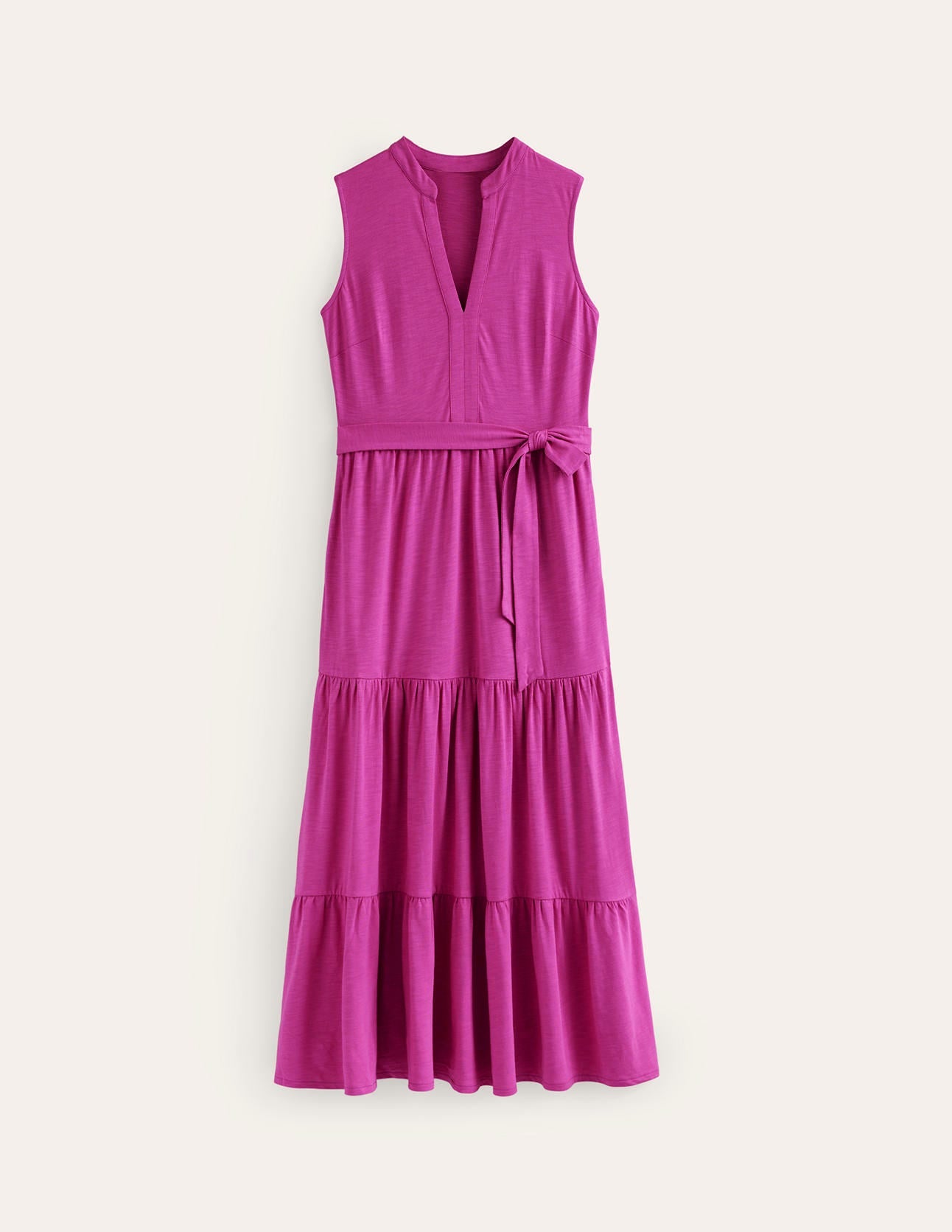 Naomi Notch Collar Maxi Dress-Rose Violet-5