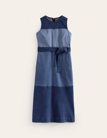 Hotch Denim Midi Dress-Hotched Denim-5