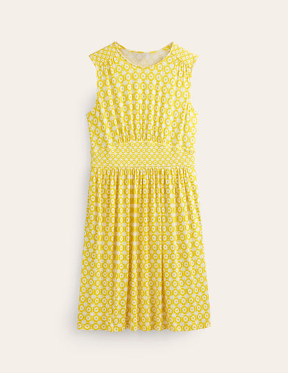 Thea Sleeveless Short Dress-Passionfruit, Blossom tile