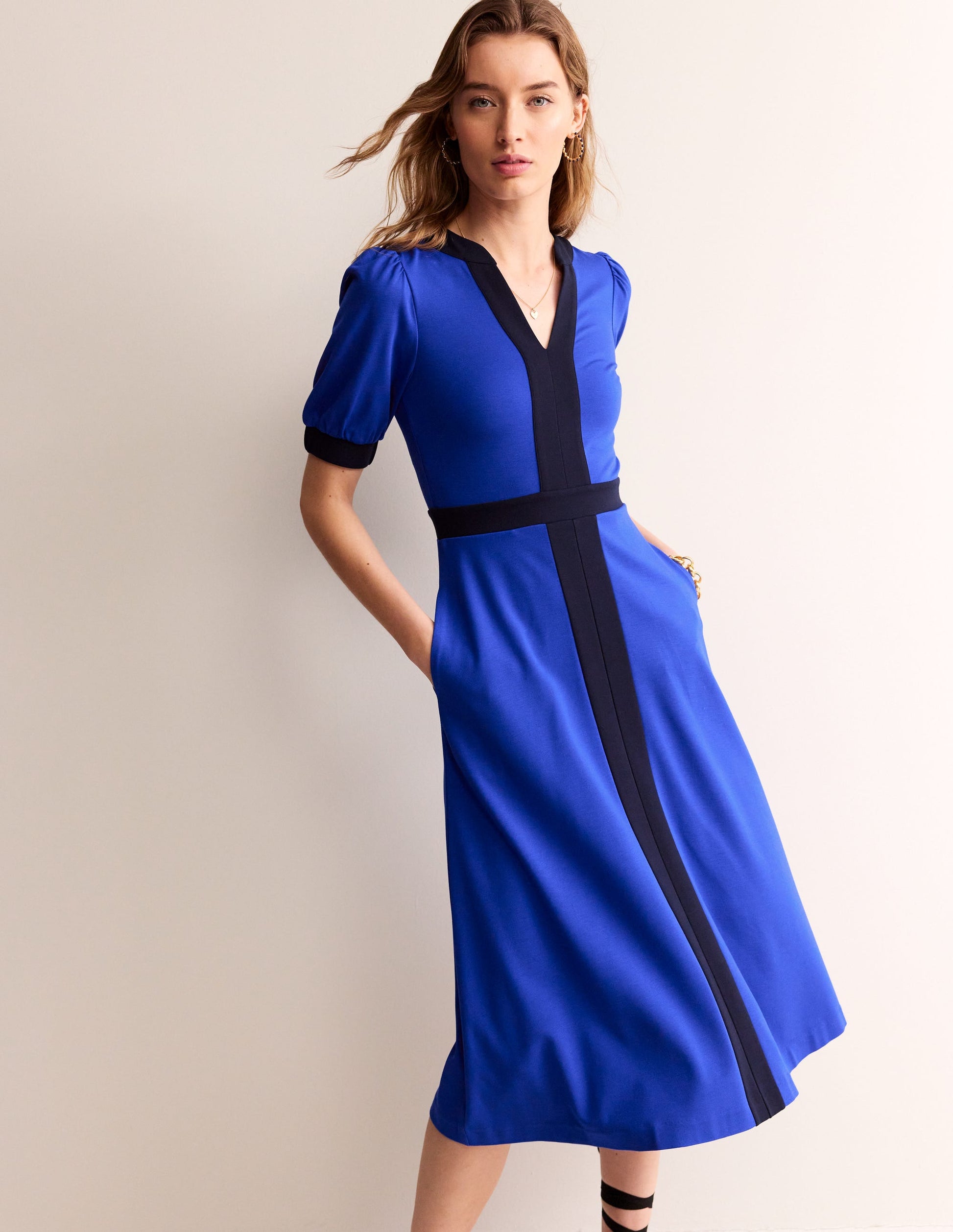 Philippa Ponte Midi Dress-Surf the Web-4