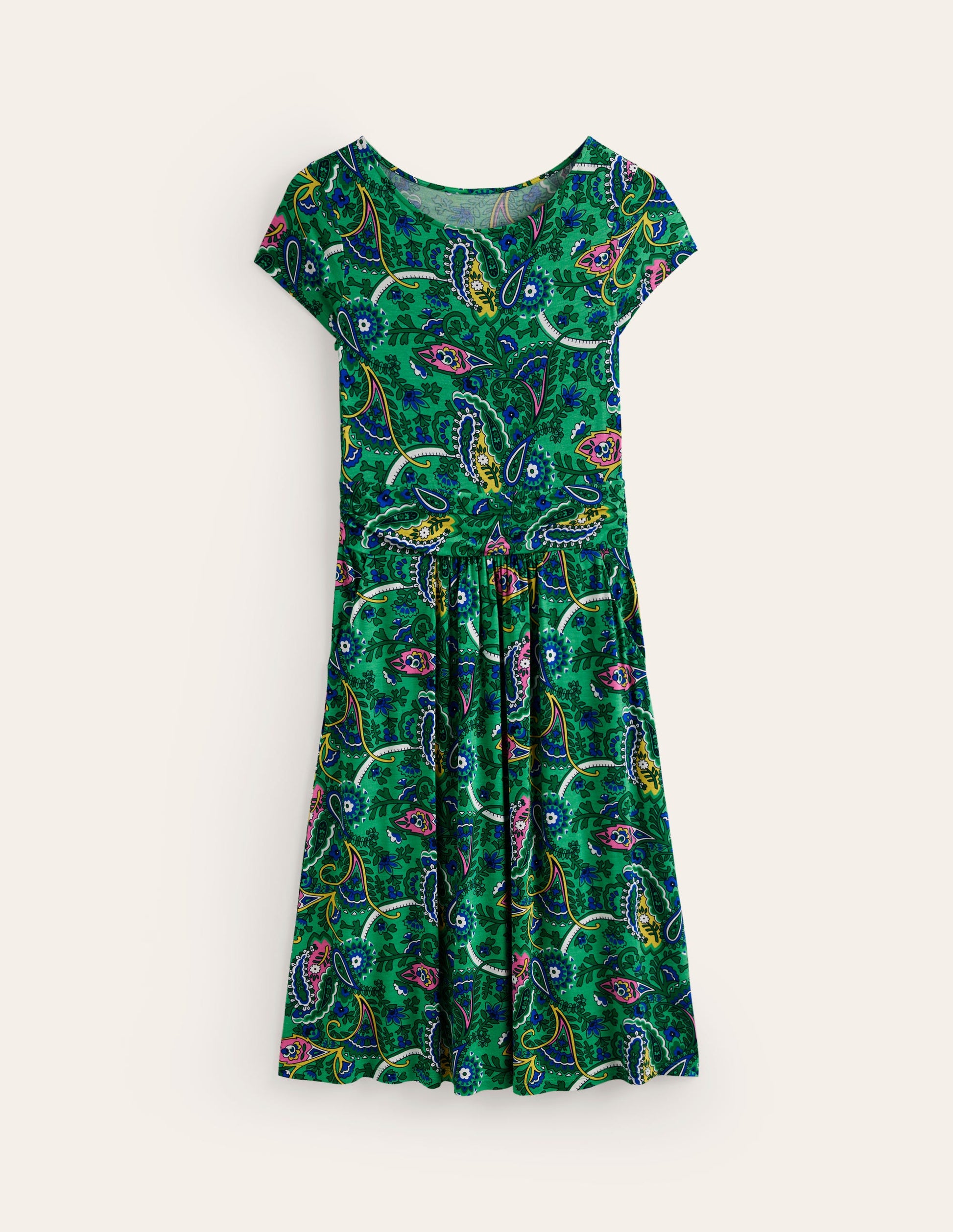 Amelie Jersey Dress-Ming Green, Fantastical-5