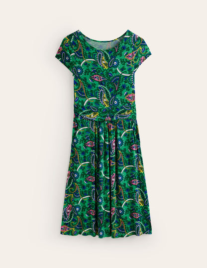 Amelie Jersey Dress-Ming Green, Fantastical-5