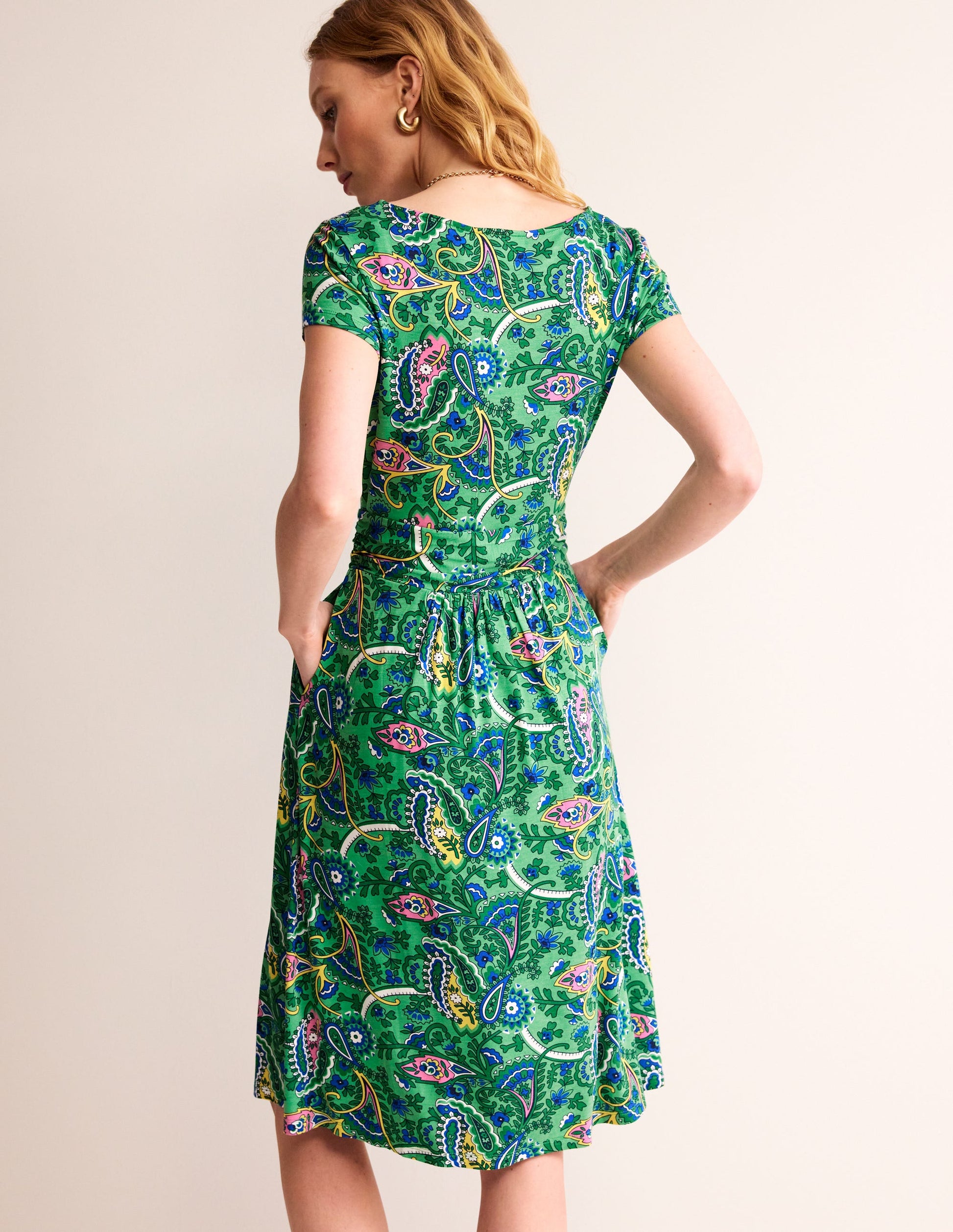 Amelie Jersey Dress-Ming Green, Fantastical-3
