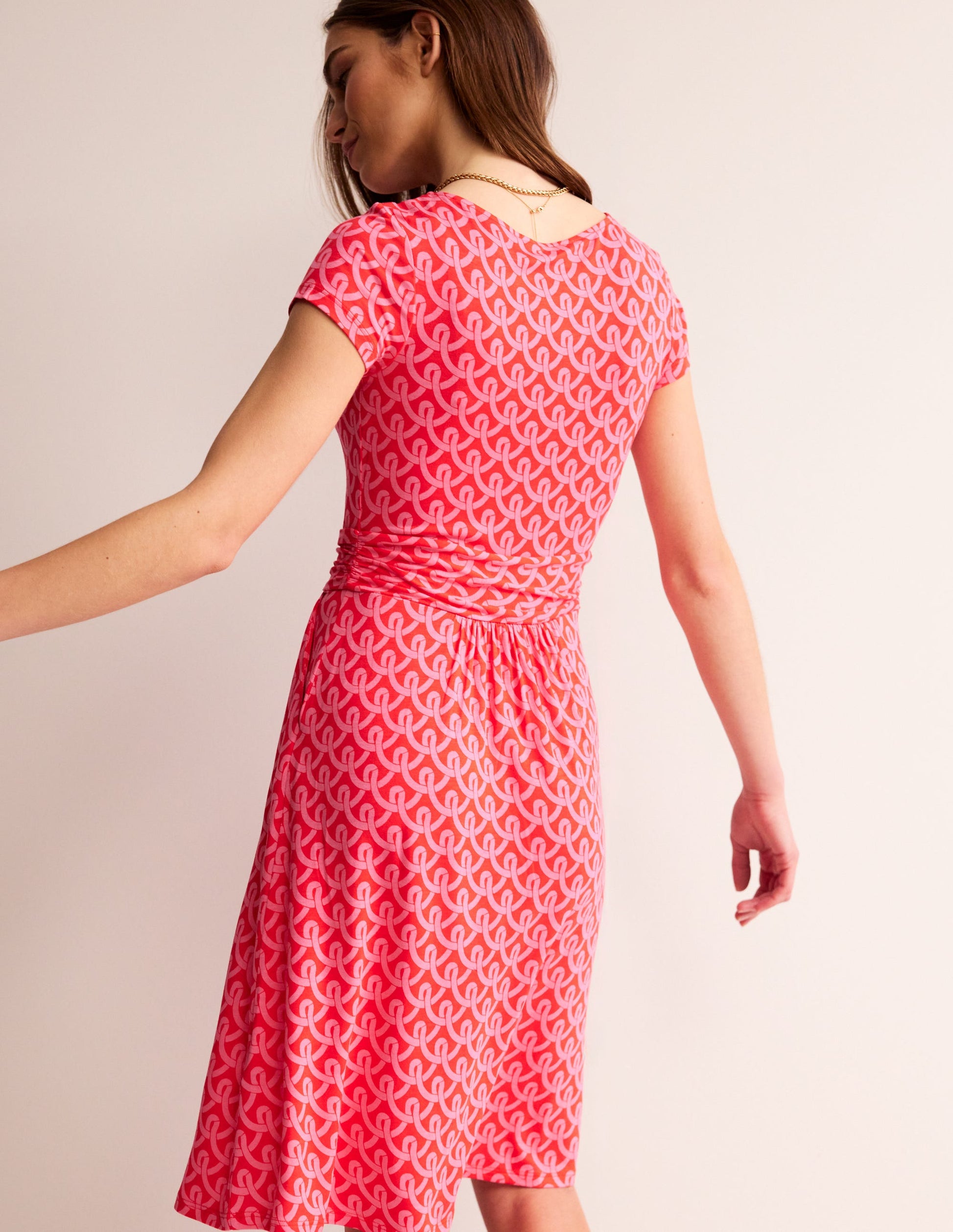 Amelie Jersey Dress-Sangria Sunset, Geo Terrace-3