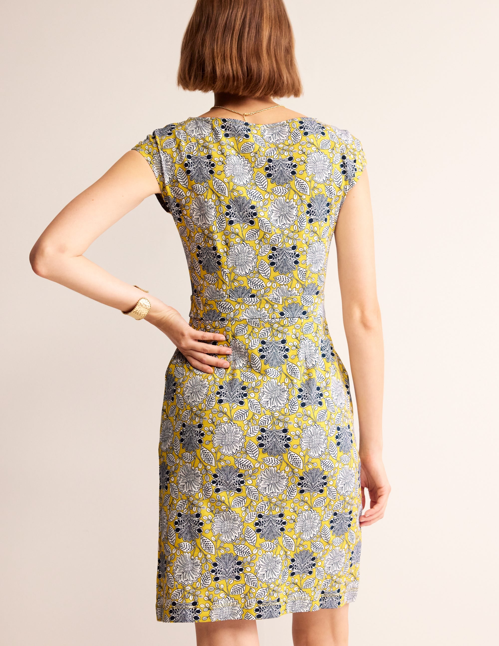 Florrie Jersey Dress-Passion Fruit, Gardenia Swirl - Image 3