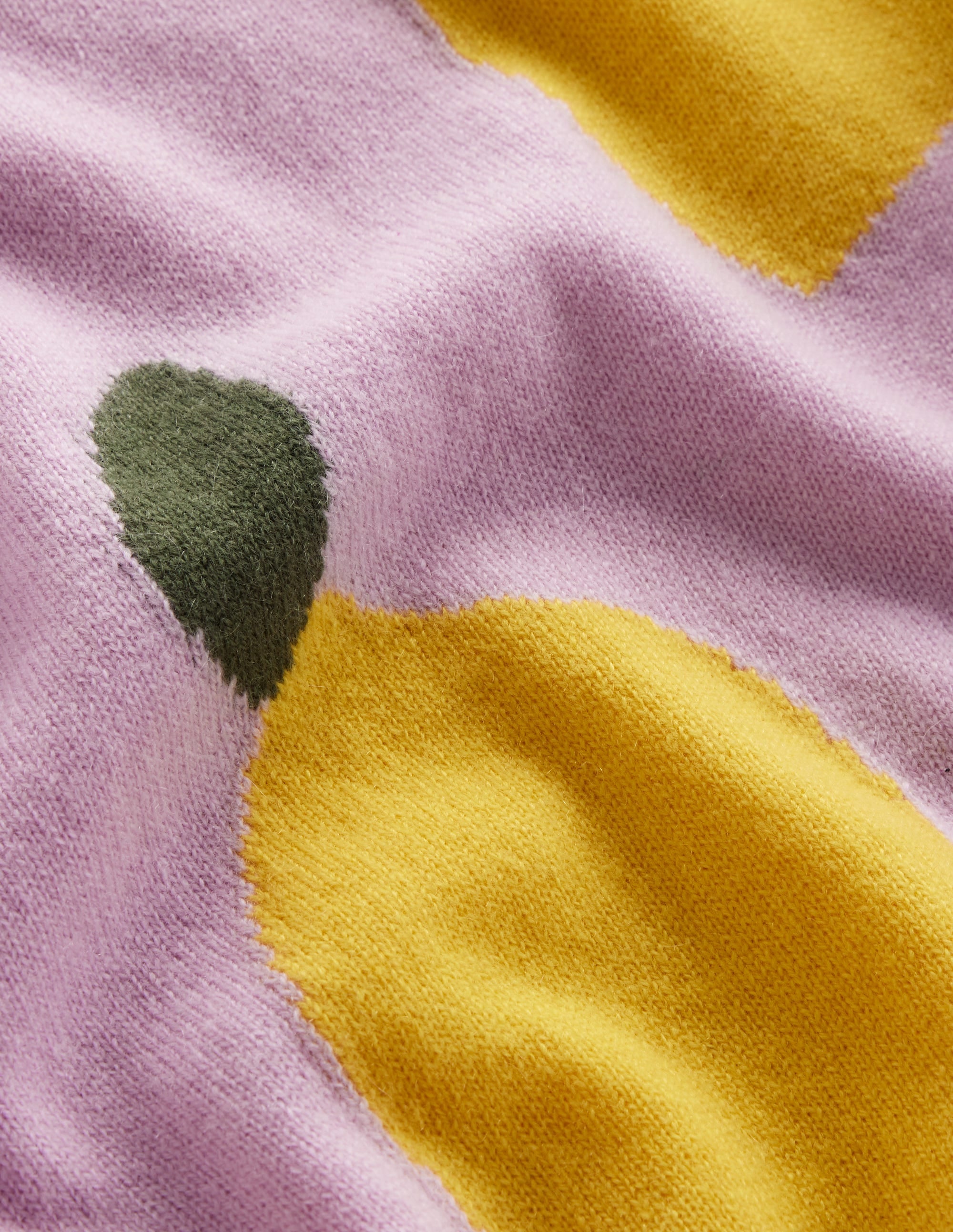 Lydia Cashmere Jumper-Soft Lavender, Lemons - Image 10