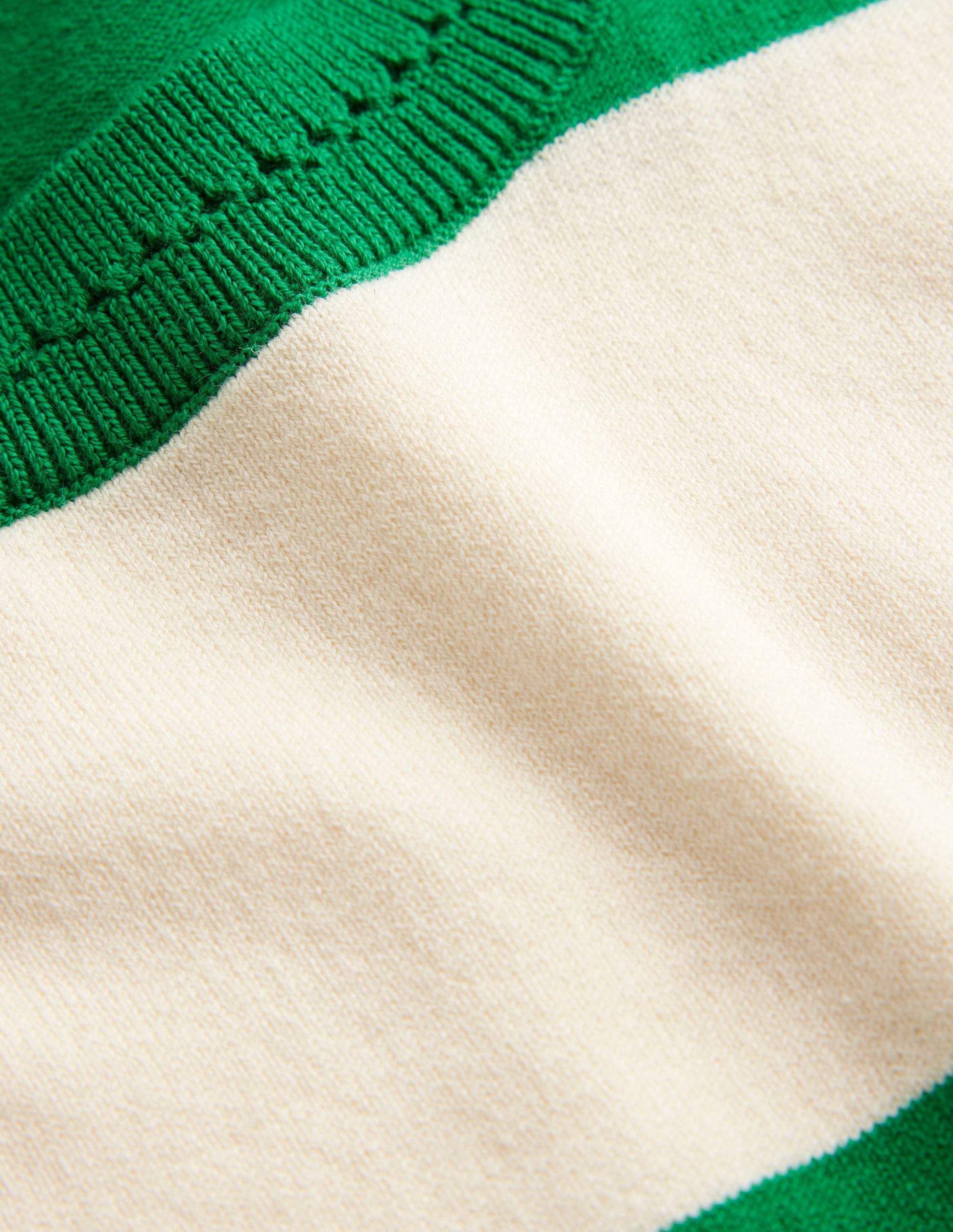 Catriona Crew Neck Cotton Tank-Rich Emerald / Ivory-7