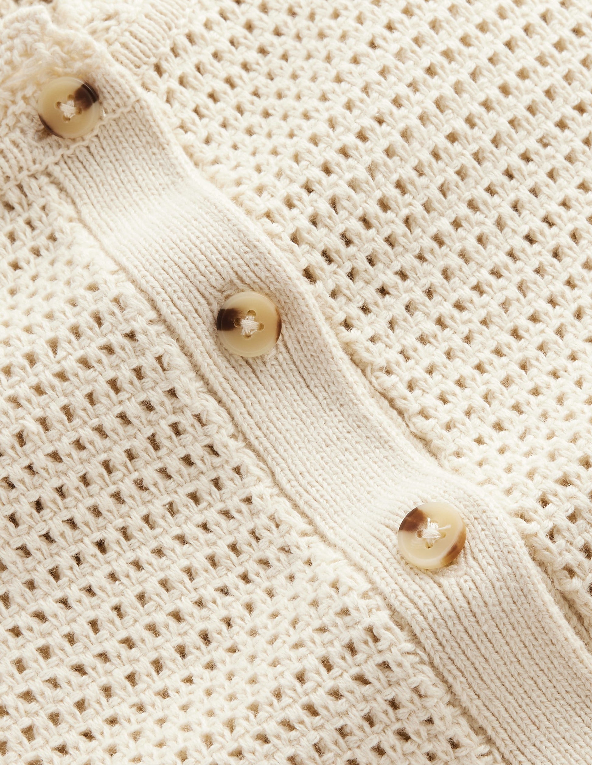 Textured Scallop Cardigan-Warm Ivory-7