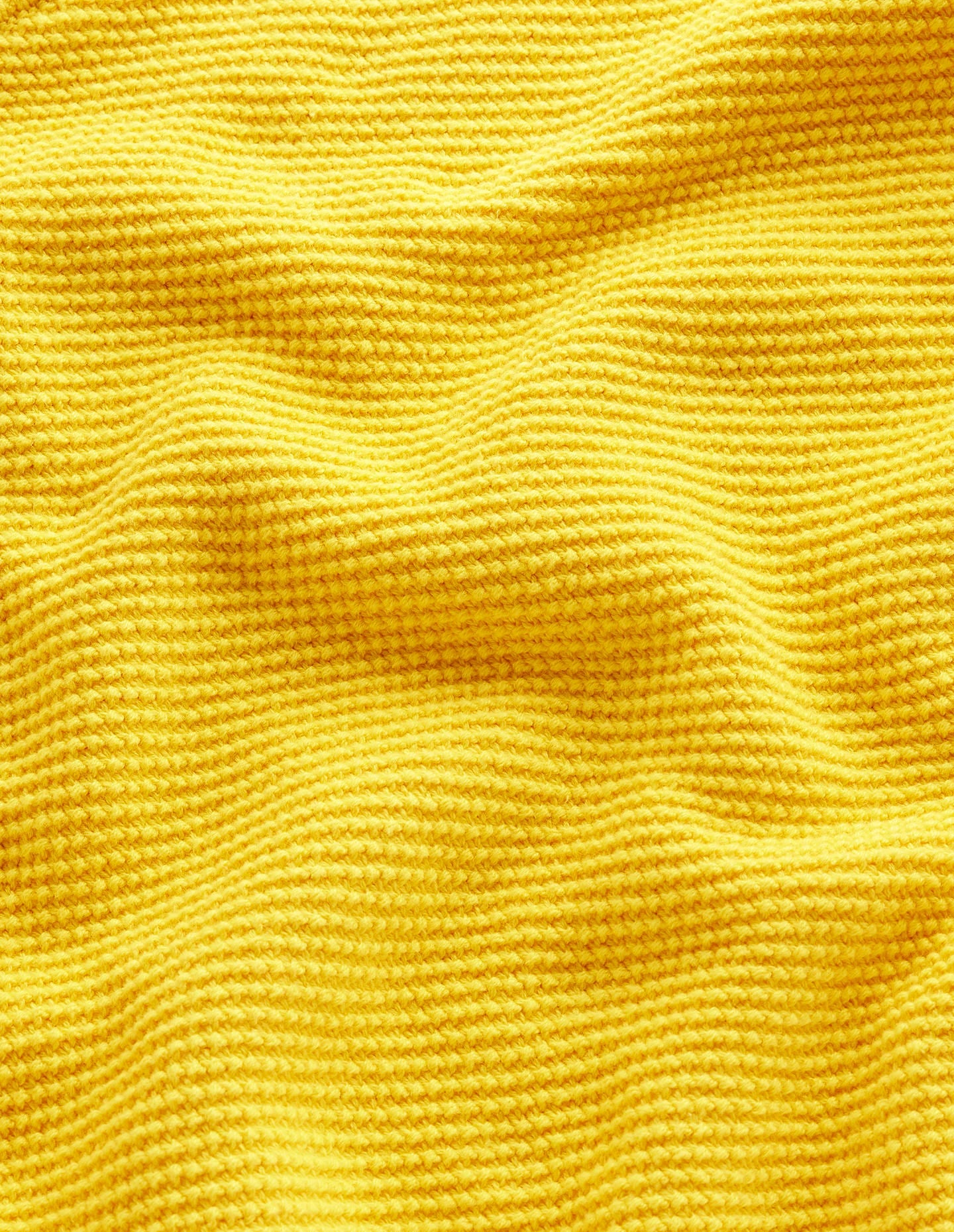 Button Detail Stitch Jumper-Super Lemon Yellow
