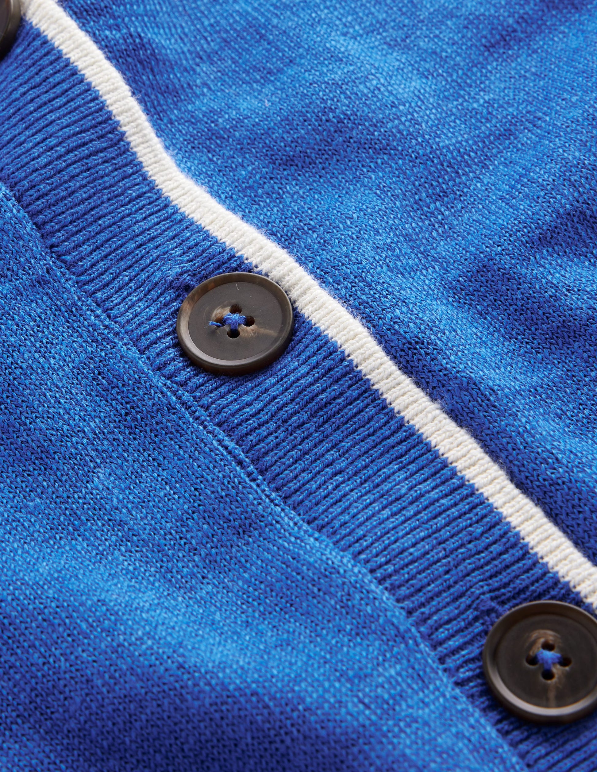 Maggie V-Neck Linen Cardigan-Mariner Blue-9