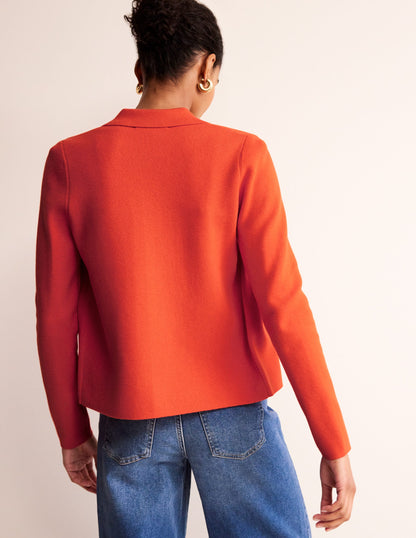 Astrid Knitted Shirt-Gladioli Orange-3