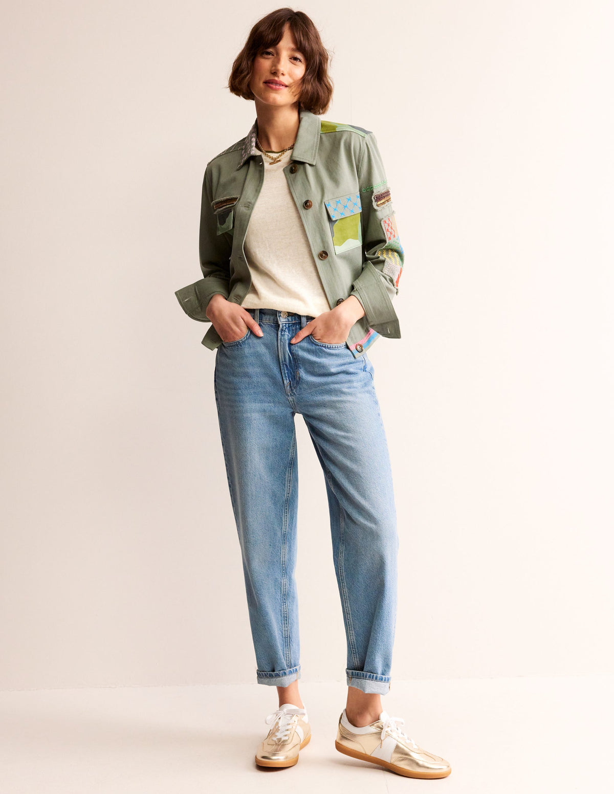 Maggie Boat Neck Linen T-Shirt-Warm Ivory-4