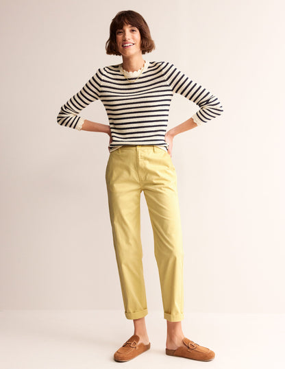 Barnsbury Chino Trousers-Dusky Citron