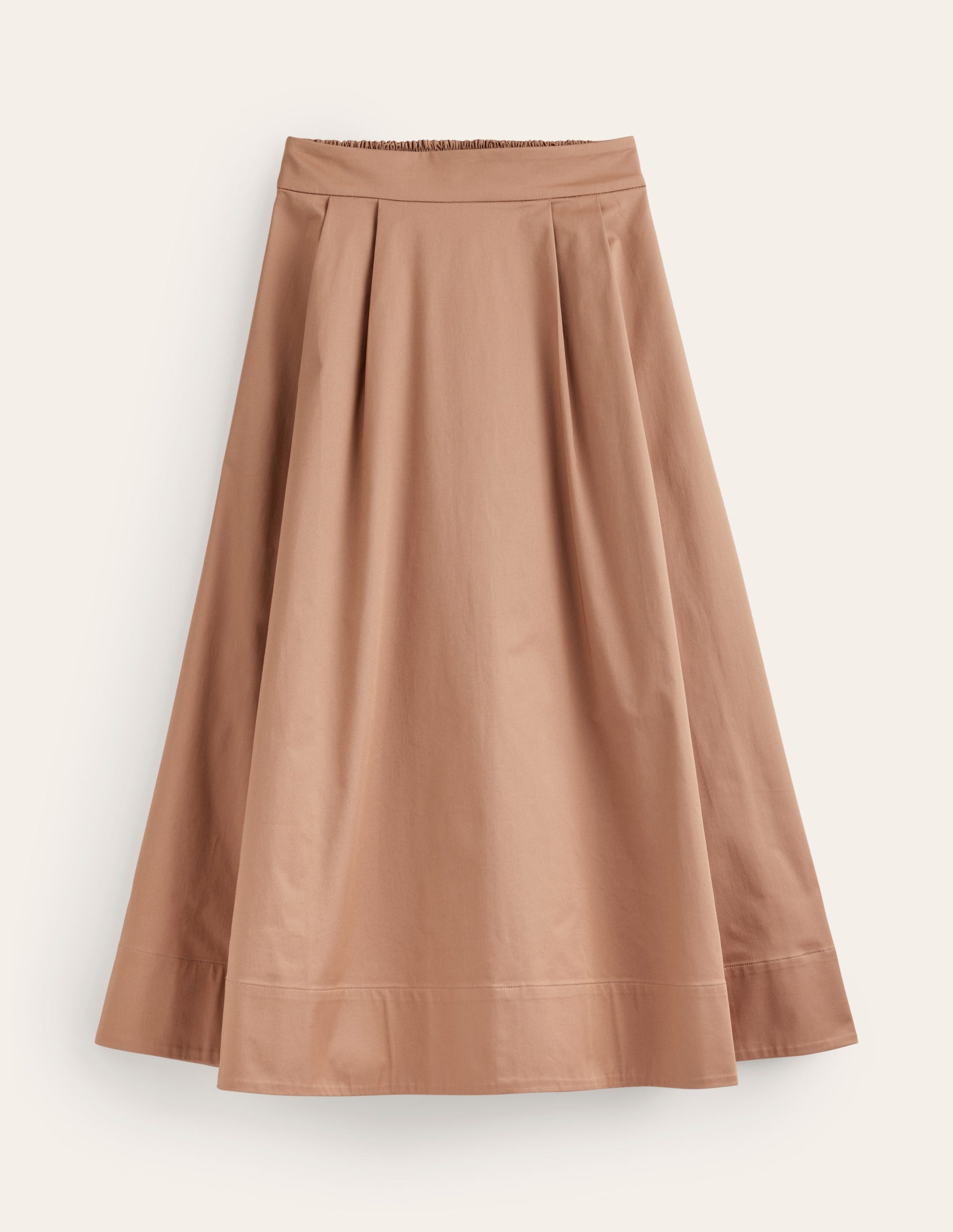 Isabella Cotton Sateen Skirt-Neutral-6