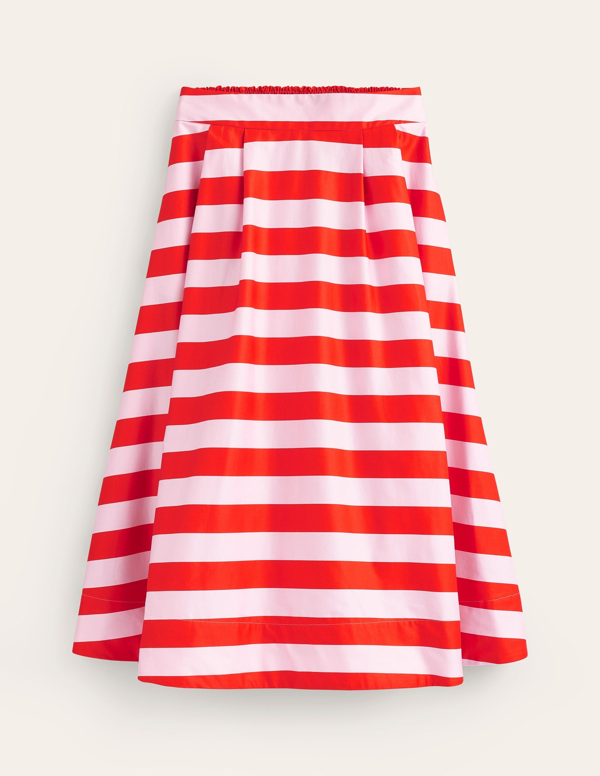 Isabella Cotton Sateen Skirt-Fiesta and Orchid Pink Stripe-6