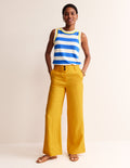 Westbourne Linen Trousers-Artisan Gold