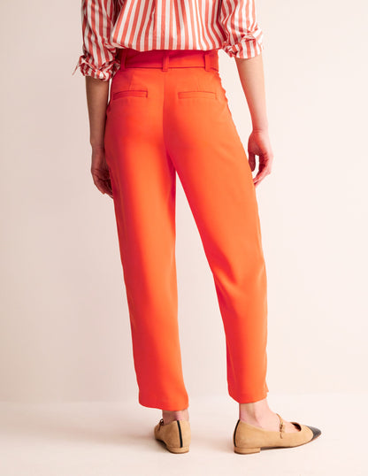 Tapered Tie Waist Trousers-Fiesta