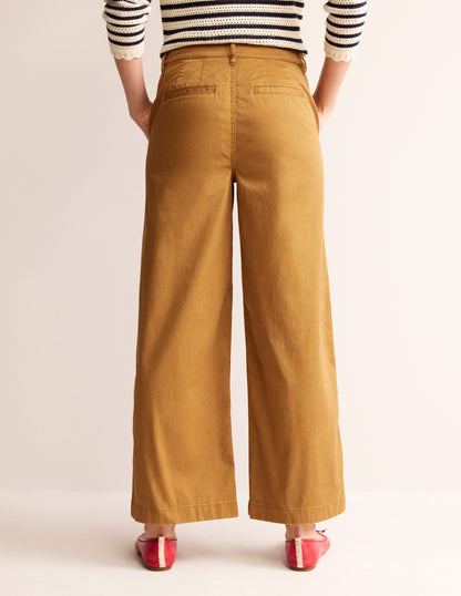 BARNSBURY WIDE LEG CHINO-Bronze Brown-3