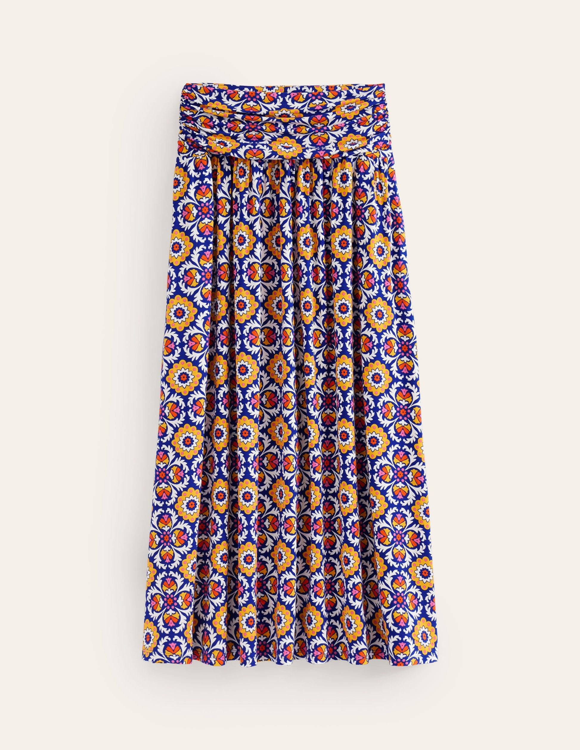 Rosaline Jersey Skirt-Multi, Mosaic Bloom-5