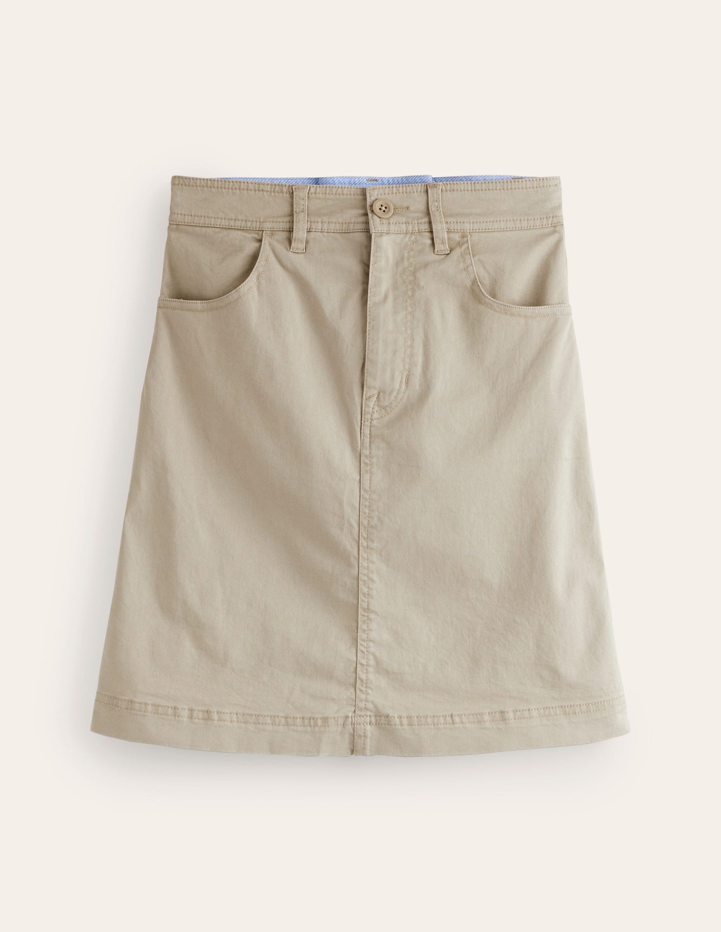 Nell Chino Skirt-Neutral