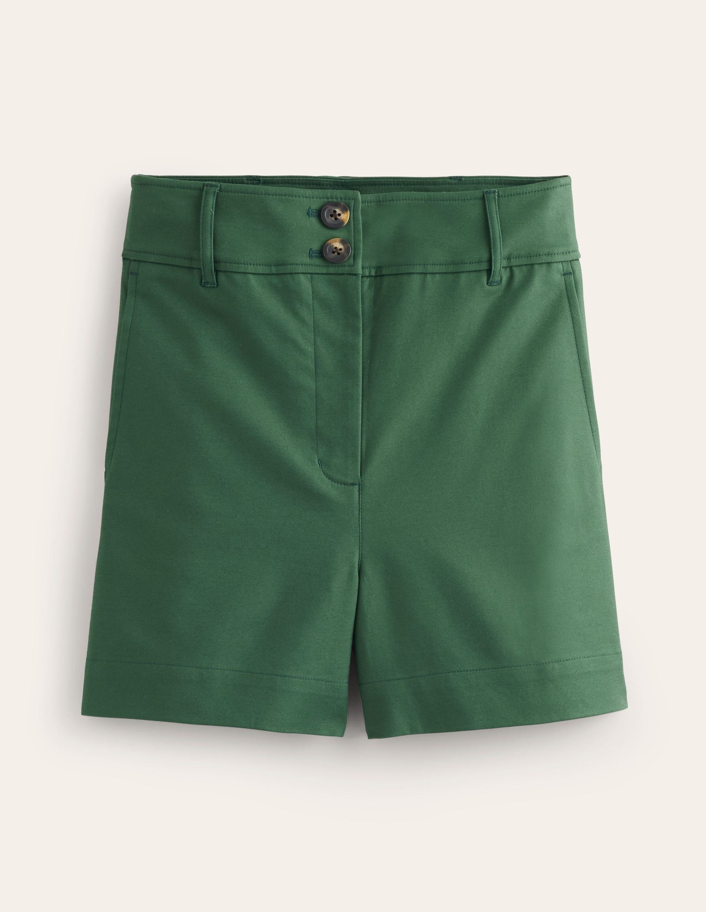 Westbourne Sateen Shorts-Dark Green