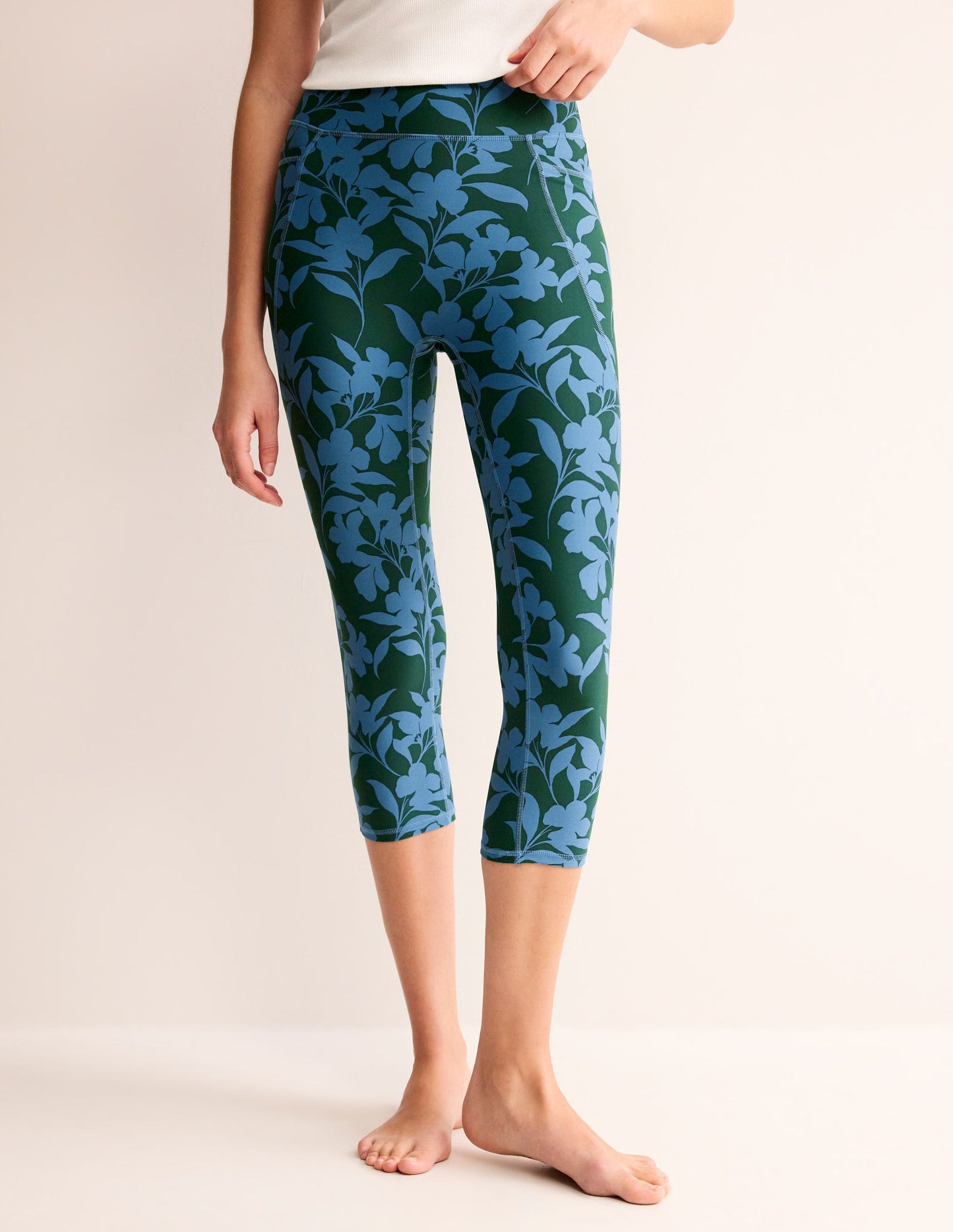 High Waist 7/8 Pocket Leggings-Faience, Silhouette Bloom