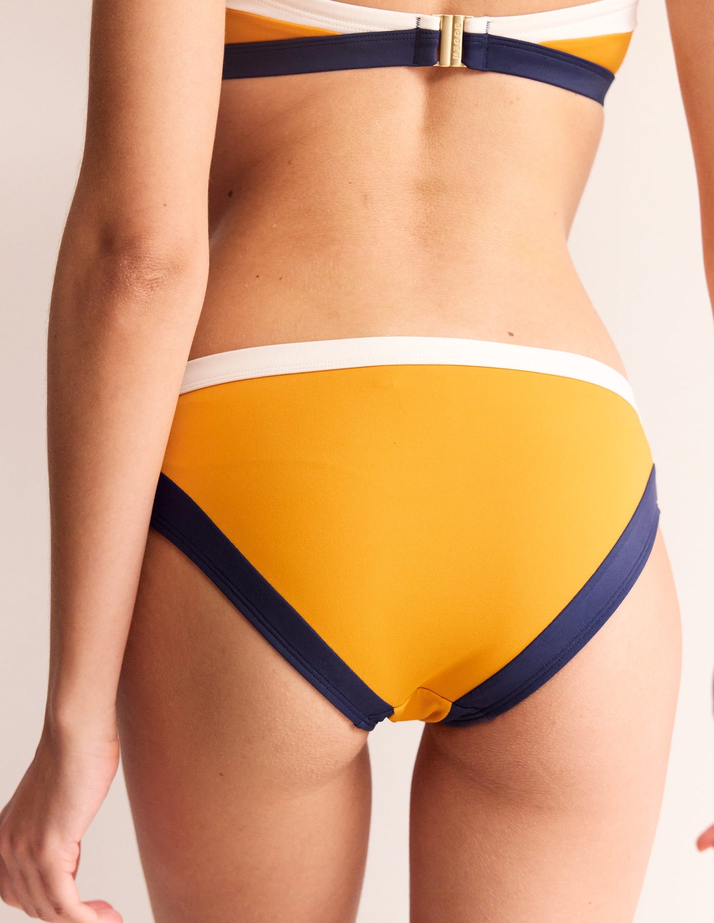 Santorini Bikini Bottoms-Saffron Yellow Colourblock