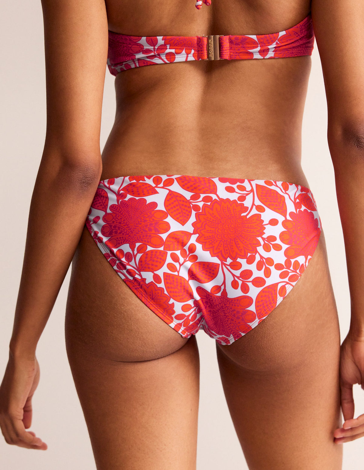 Classic Bikini Bottoms-Fire Cracker, Gardenia Swirl - Image 3