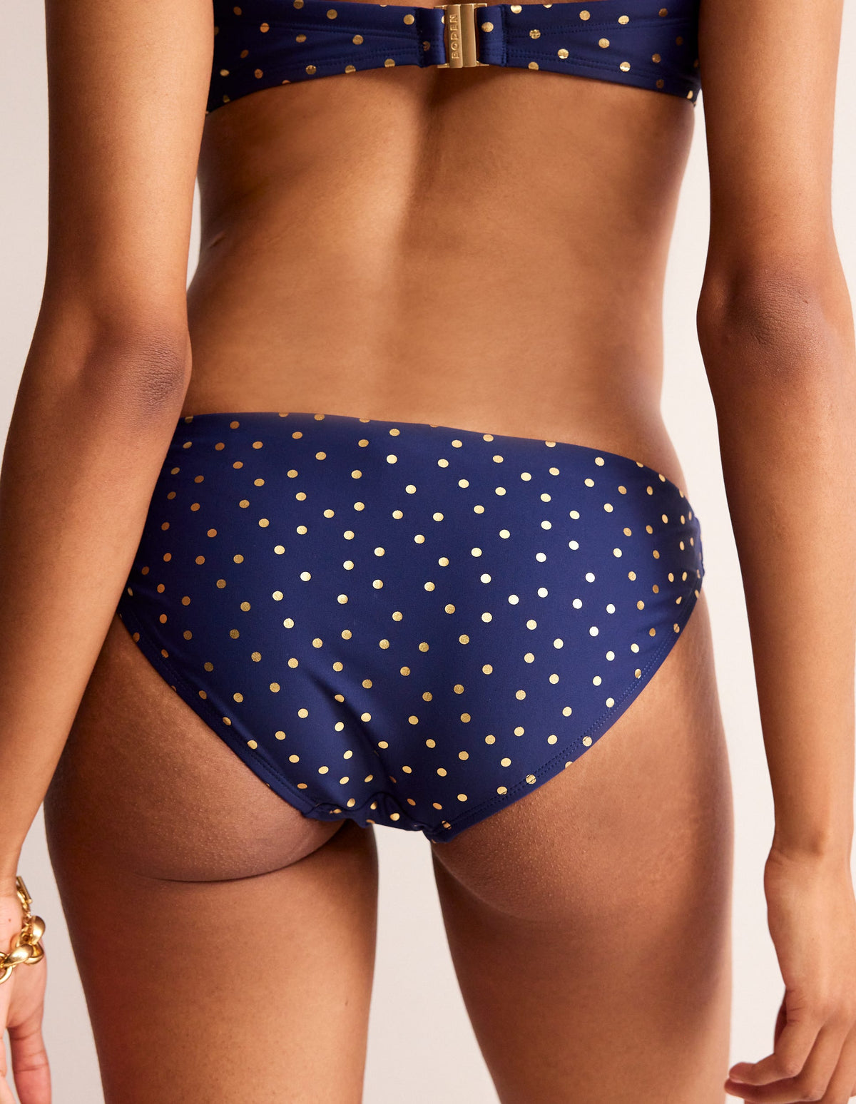 Classic Bikini Bottoms-Navy Foil Spot - Image 3