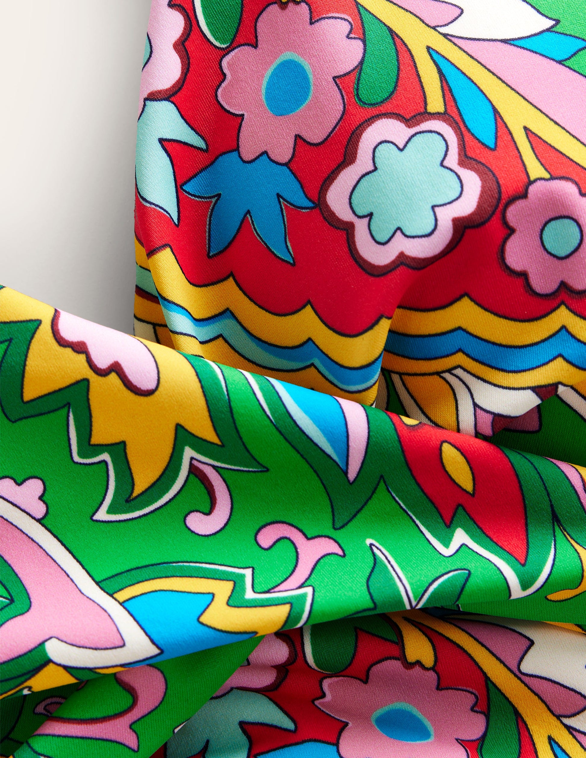 Levanzo Halter Bikini Top-Kelly Green, Paisley Azure-6