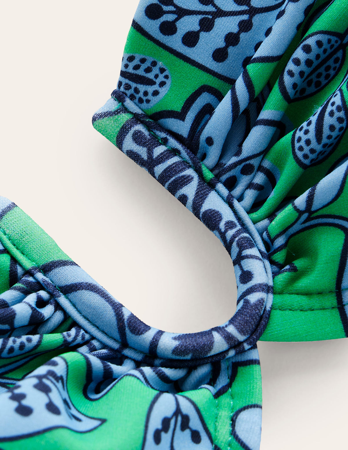 U Bar Bikini Top-Ming Green, Gardenia Swirl - Image 6