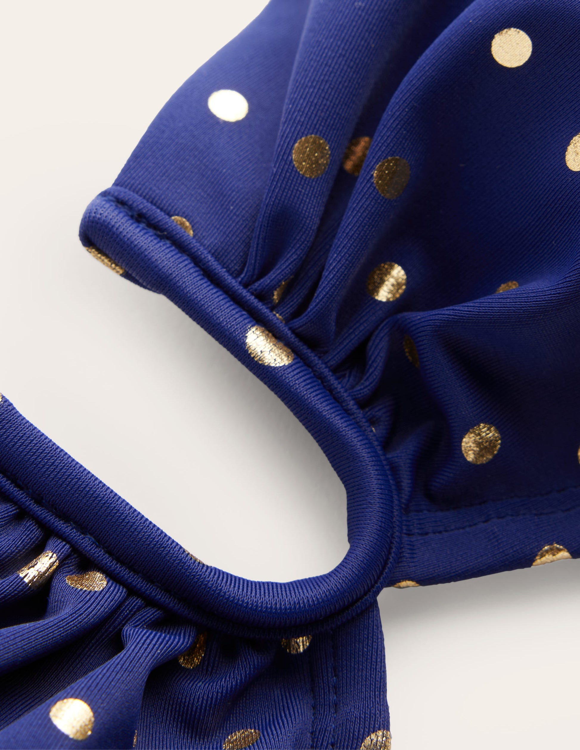U Bar Bikini Top-Navy Foil Spot-6