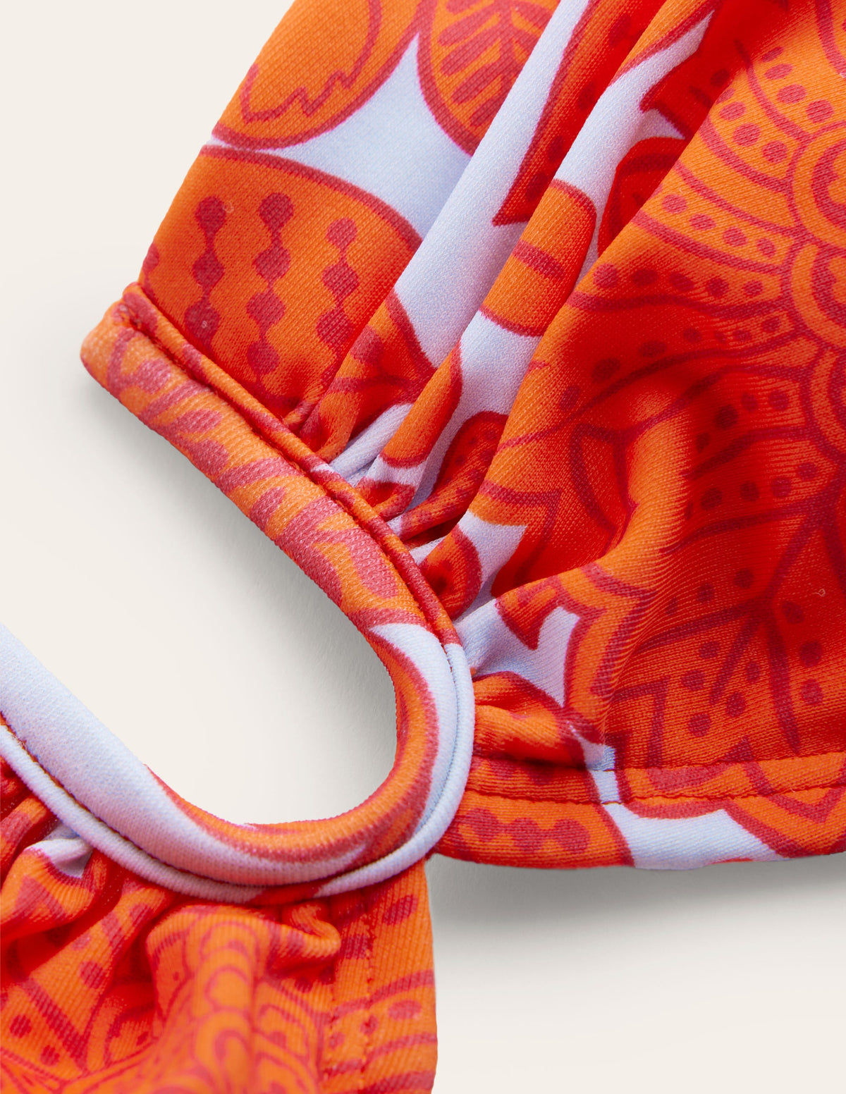 U Bar Bikini Top-Fire Cracker, Gardenia Swirl - Image 6