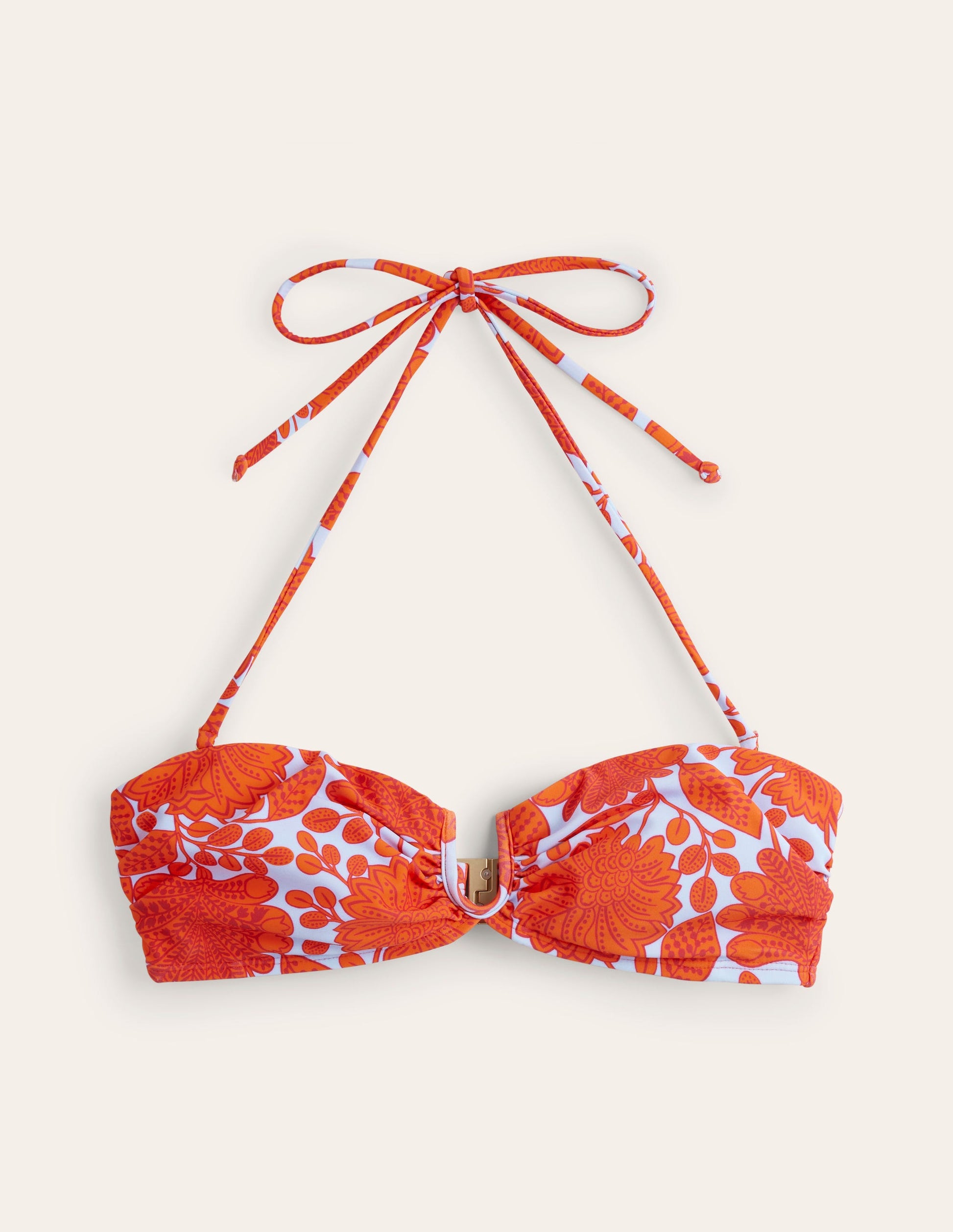U Bar Bikini Top-Fire Cracker, Gardenia Swirl-5