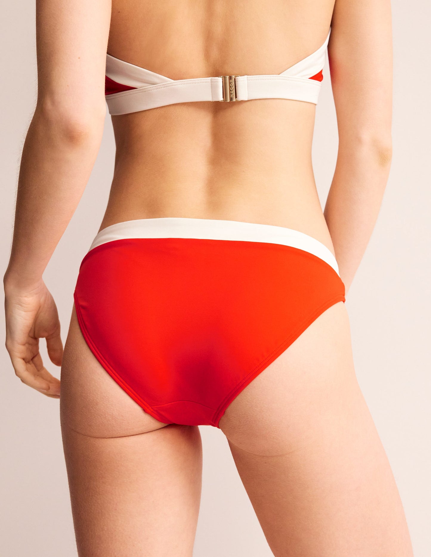 Ithaca Panel Bikini Bottoms-Orange Colourblock