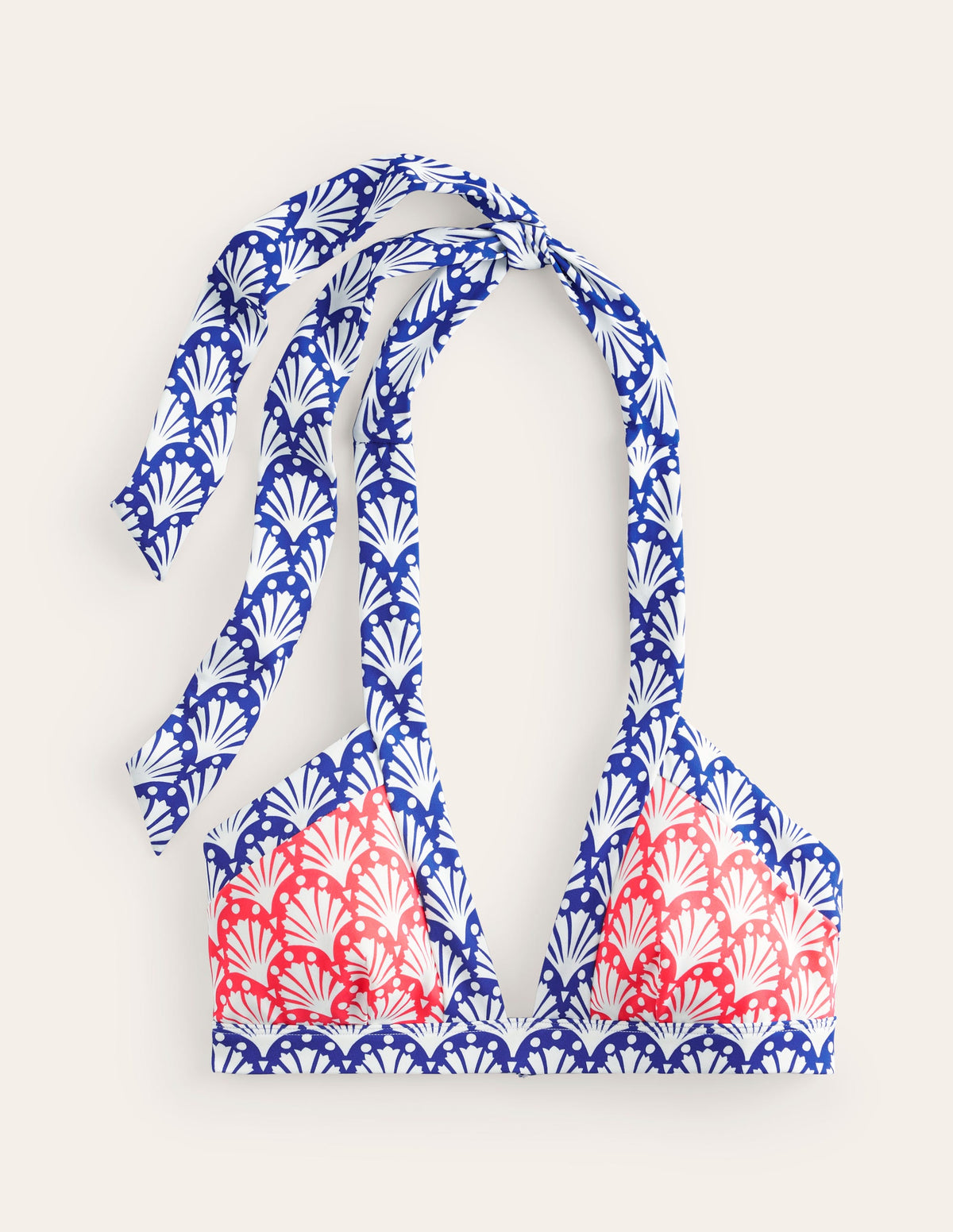 Ithaca Halter Bikini Top-Surf The Web, Shells - Image 6