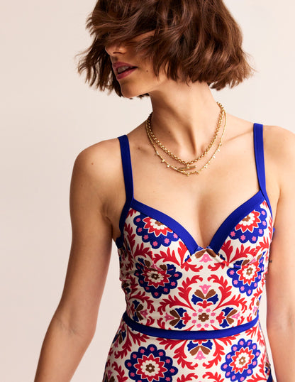 Colour Pop Cup Size Swimsuit-Rubicondo, Mosaic Bloom-1