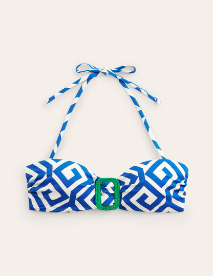 Taormina  Bandeau Bikini Top-Surf The Web, Maze-6
