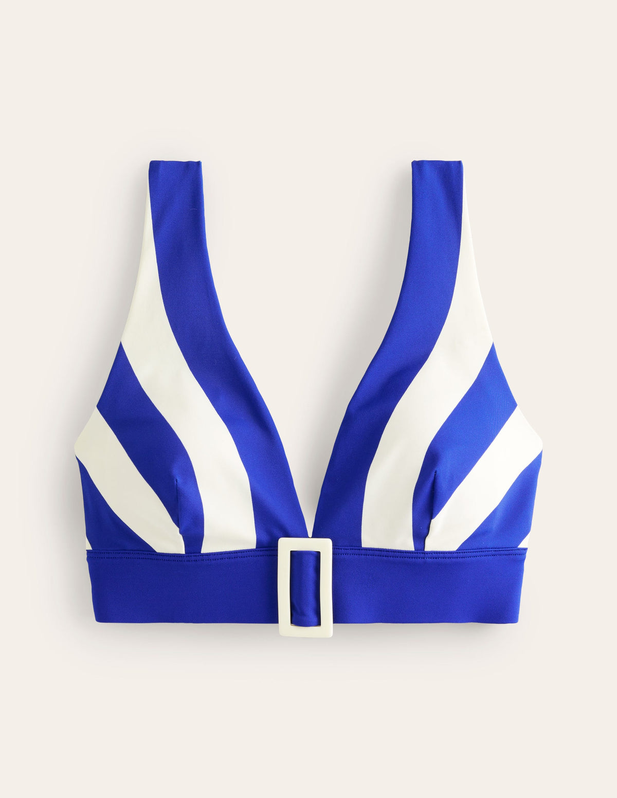 Resin Buckle Bikini Top-Blue/ Ivory Stripe - Image 5