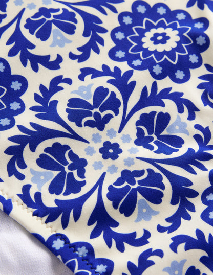 Panel High Waist Bottoms-Surf the Web, Mosaic Bloom-6